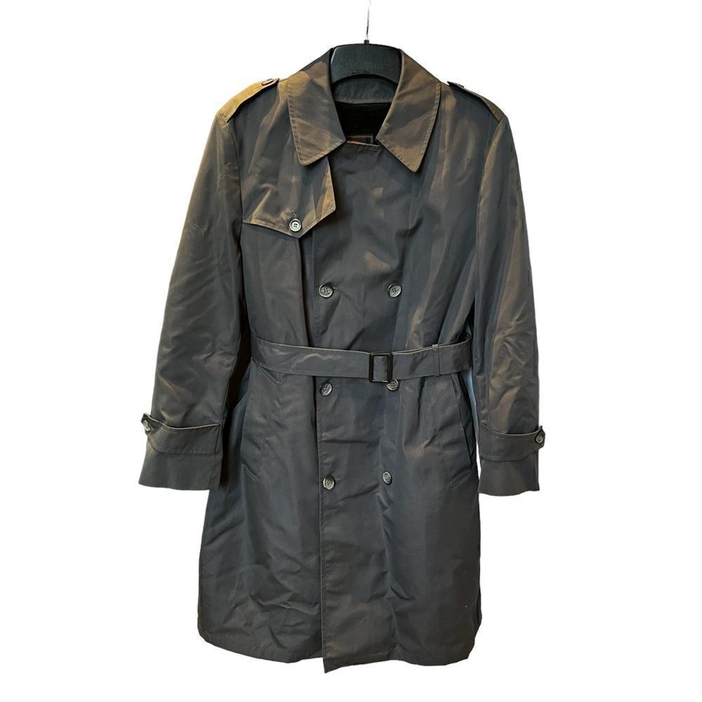 Botany 500 Men's Gray Trench Coat 40R